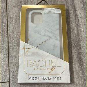 Rachel Roy IPhone 12/12 Pro White Marble Case- NWT